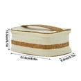thumbnail image 2 of Xihbxyly Bolsa de Maquillaje de Lona de Algodón, Organizador de Viaje de Corcho Ecológico, Organizador de Cosméticos de Gran Capacidad, Elegante Artículo de Viaje, Regalo Ideal para Amantes de La Bel, 2 of 2