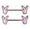 Pink Color, variant on 1 Pair Cute Rabbit Nipple Piercing Ring Stainless Steel Bar Nipple Piercing Cartoon Bunny Chest Stud Body Jewelry