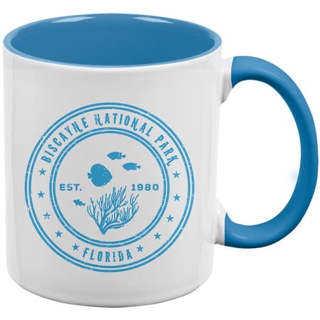 Glacier Bay National Park Vintage Aqua Handle Coffee Mug