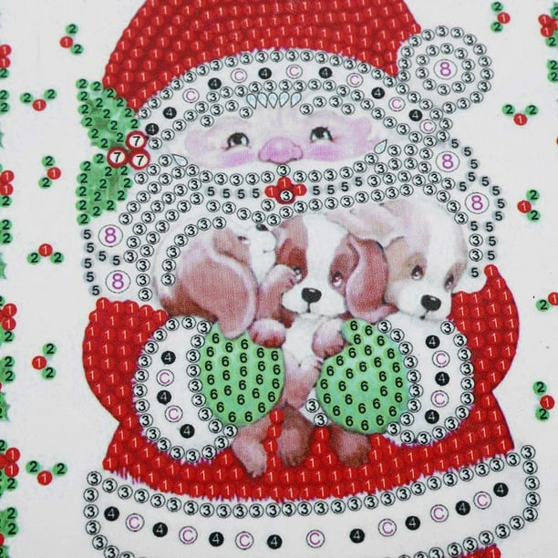 Diy Christmas Santa Claus Pattern Diamond Painting Notebook Kits Decoration  Handicrafts