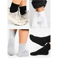 thumbnail image 4 of Lsupdaol 12 Pairs Bulk Mens Socks Moisture Wicking Casual Sports Ankle Socks for Homeless Unisex Adult Men Women, 4 of 6