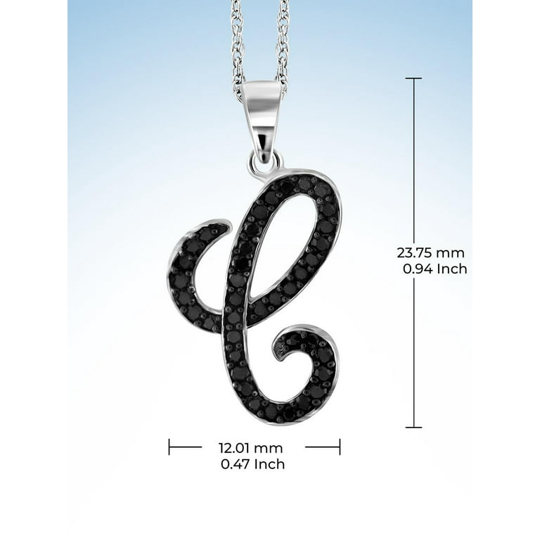 Custom Monogram Charm Necklace3 Initials Pendant Necklace 