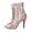 Beige, variant on Women's Mesh Sequin Stiletto Heel Open Toe Breathable Dance Sandals Wedding Party Summer