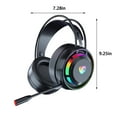 thumbnail image 3 of Wired Headphones - Game Headset Wired Dual Channel for Desktop Computer, Notebook Computer, and Microphone Voice Headset(Black), 3 of 9
