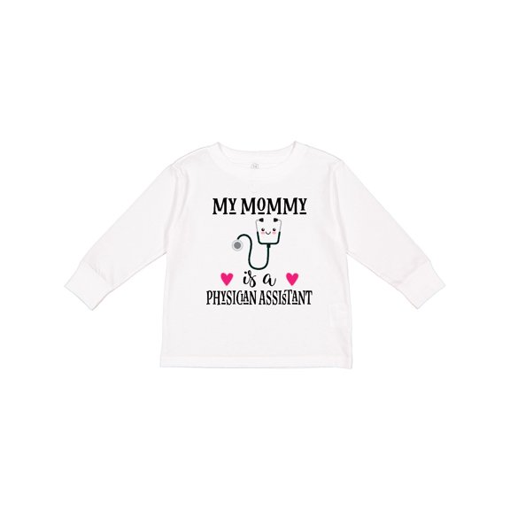 Inktastic Physician Assistant PA Mom Baby Gift Girls Long Sleeve Toddler T-Shirt