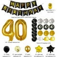 thumbnail image 2 of 40th Birthday Decorations for Men Women 40th Birthday Party Decor 40 Years Old Birthday Decorations Balloons Over The Hill Party Supplies 40th, 2 of 5