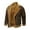 Solid Color, variant on EGNMCR Men's Leather Jackets Winter Fleece Warm Solid Color Puffer Cardigan Outwear Jackets with Side Seam Pockets Casual Fuzzy Lapel Zipper Outdoor Hiking Mountain Windproof Coats Jacket
