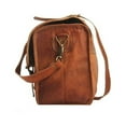 thumbnail image 3 of Leather Bag Duffel Travel Flap Vintage Genuine Weekender Luggage Carry On Gym Bag, 3 of 5