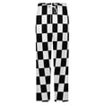 thumbnail image 5 of Chess Board Black Winter Female Pants Flannel High Waist Women Pants Lady Warm Straight Leg Plush Trousers, 5 of 7