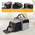 thumbnail image 5 of LitaiL - Portador para gatos con caja de arena, transportador de viaje suave para gatos con portador de alimentos, transportador portátil expandible para viajes en coche, hasta 20 libras para viajes, 5 of 5