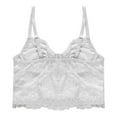 thumbnail image 6 of Tank Tops for Women,Fashion Lace Mesh Corset Tube Top Camisole with Backless Street Style Design,Camisole Tops for Women,White,XS, 6 of 9