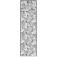 thumbnail image 1 of Home Decor Inc. Geo Runner Rug – 24" x 60", Grey, Modern & Durable Accent for Hallways, Entryways & Indoor Spaces, Suitable for All Ages, 1 of 1
