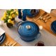 thumbnail image 4 of Horno holandés redondo Signature de hierro fundido esmaltado Le Creuset, 5,5 cuartos, color Marsella, 4 of 5
