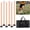 Orange, variant on 6 Pack Soccer Agility  Poles, 5 FT Adjustable Speed and Agility  Equipment for Football/Basketball/ Practice, Bending Poles for Horses with Rubber Bases and Carry Bag
