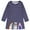 Navy-E, variant on Odeerbi Autumn Children's Girl's Clothing 2025 Long Sleeve Flower Butterfly Embroidery Rainbow Dress