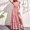 Pink womens summer dresses clearance sale, variant on Dyegold Sundresses for Women Casual Beach - Wedding Guest Dresses for Women V Neck Short Sleeve Polka Dot High Split Maxi Sundresses ​A-Line Flowy Swing ​​Dress