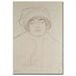 Gustav Klimt 'Portrait of a Young Woman' Canvas Art