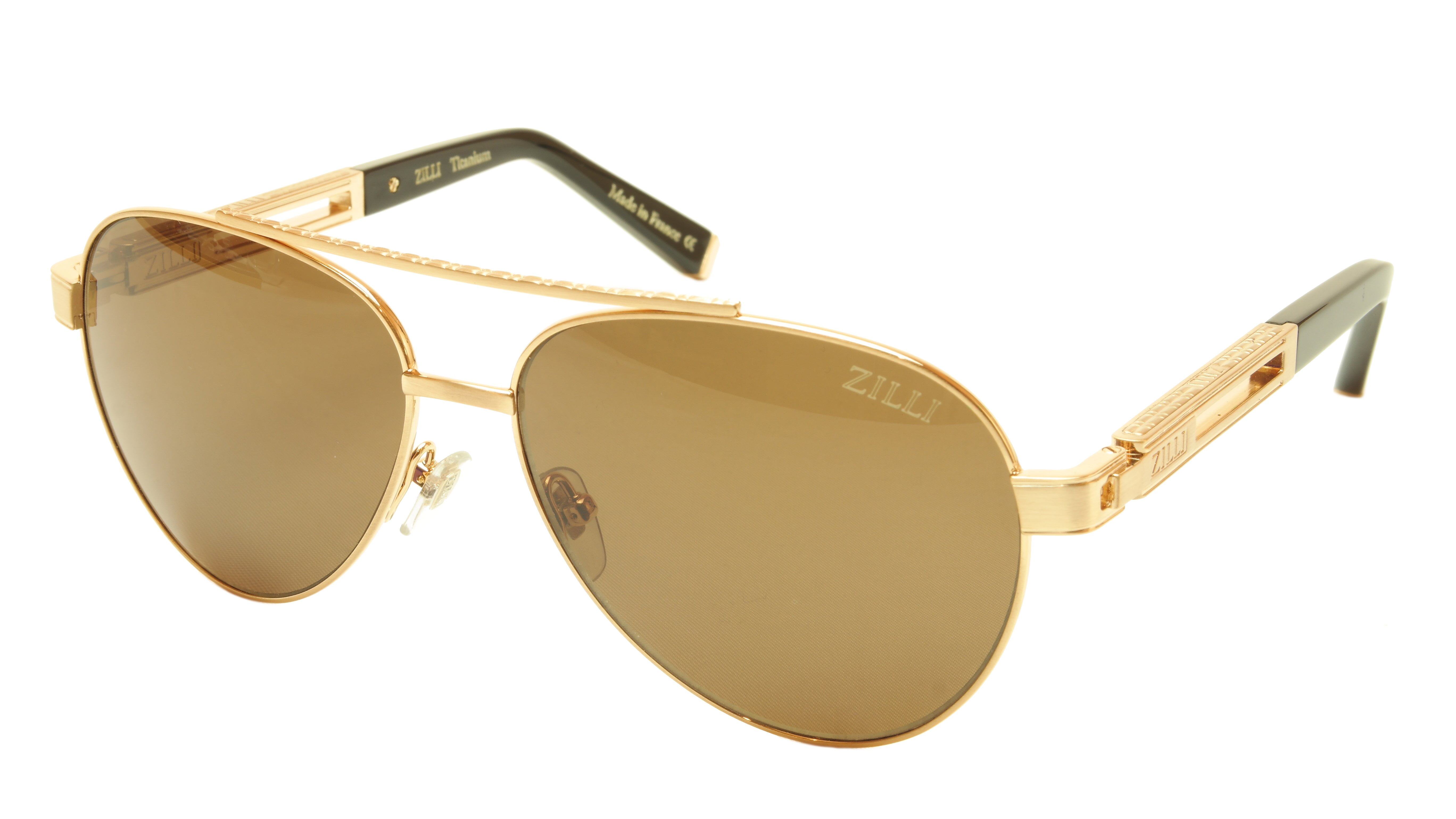 ZILLI Sunglasses Titanium Hand Made Acetate Polarized France ZI 65007