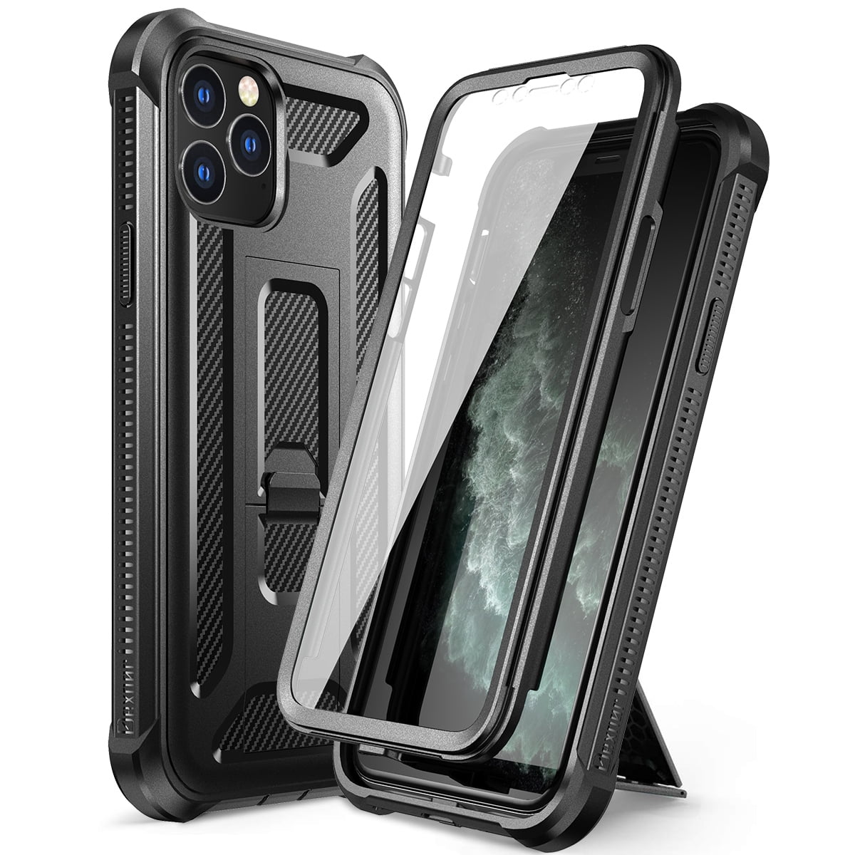 Dexnor iPhone 11 Pro Case with Screen Protector and Kickstand Military ...