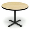 OFM Model XT36RD 36" Multi-Purpose Round Table with X-Style Pedestal Base, Oak