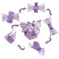 thumbnail image 4 of SING F LTD 50pcs Purple Favor Wedding Sweet Paper Boxes Set Butterfly Shape Chocolate Gift Bridal Birthday, 4 of 4