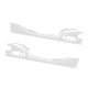 thumbnail image 5 of Par Impermeable Coche Carrocería Lateral Calcomanía Vinilo Llama Gráficos Carreras Rayas Universal Blanco Zulema Lado lateral del coche Rayas de vinilo, 5 of 6