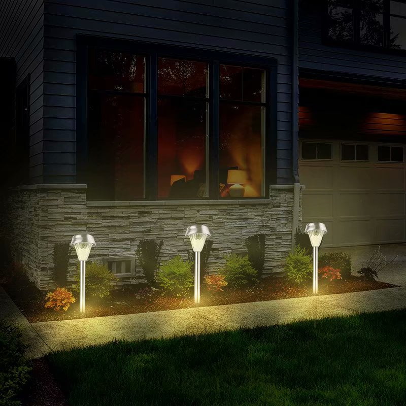 Solar Garden Lawn Lamp Outdoor Yard Pathway Patio Fence LED Light Landscape 