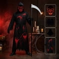 thumbnail image 3 of Halloween Reaper Themed Costume Set, Complete Role‑Play Outfit with Matching Accessories, Dress‑Up Ensemble for Themed Gatherings, Performances and Holiday Event Activities (Style#2 S), 3 of 6