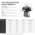 thumbnail image 5 of Pofeuu Abstract Monochrome Profile Print Mens Casual Short Sleeve Shirts Beach Summer Spread Collar Pocket Tops Men's Casual Short-sleeved Shirt-X-Large, 5 of 5