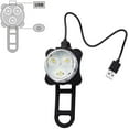 thumbnail image 2 of USB Rechargeable Bike Light Set,Super Bright Front Headlight and Rear LED Bicycle Light,650mah Lithium Battery,4 Light Mode Options(2 USB cables and 4 Strap Included), 2 of 3