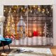 thumbnail image 4 of 2 cortinas de ducha con ganchos coloridos patrones de Navidad impermeables para baño, 11 Feliz Sencillez, 4 of 4