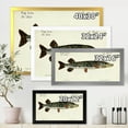 thumbnail image 4 of Designart 'Portrait Of A Green Fish On Beige' Nautical & Coastal Framed Art Print, 4 of 4