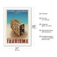 thumbnail image 2 of National Lottery - Slice of Tourism (Tranche Du Tourisme) - Vintage Travel Poster by Derouet & Lesacq c.1940 - Fine Art Rolled Canvas Print 27in x 40in, 2 of 4