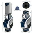 thumbnail image 4 of Costway 10.5'' Golf Stand Bag w/14 Way Dividers Rain Hood 7 Zippered Pockets, 4 of 9