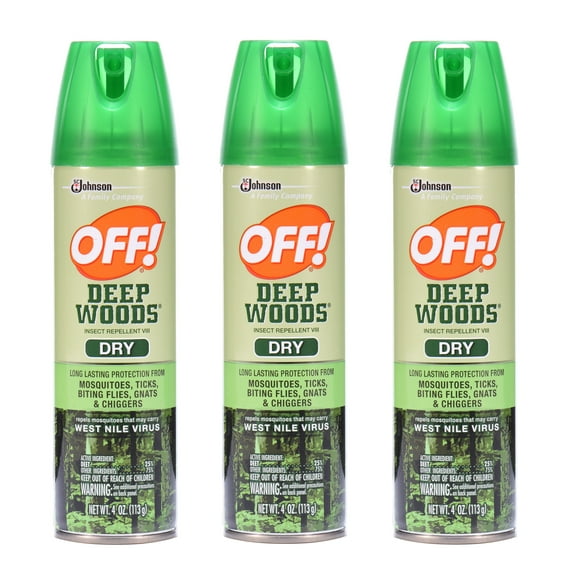 Off! Deep Woods Dry Insect Repellent  4 oz (3 Pack)