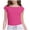 Hot Pink, variant on Girls Tshirts Side Slit Short Sleeve Crewneck Casual Pullover Tees Tops Summer Teen Clothes for Girls Size 5-15
