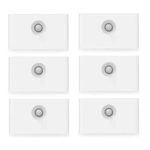 Luz LED Inteligente con Sensor de Movimiento Recargable, Protección Ocular, Lámpara de Noche para Dormitorio, Pasillo, Iluminación de Gabinete, 6 Piezas
