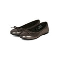 thumbnail image 5 of Jelly Bean Tree New Metallic PU Bow Decor Ballerina Flat (Toddler/ Girl) Sz 9-4, 5 of 5
