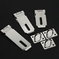 thumbnail image 2 of Padlock Hasp Stainless Steel Window Cupboard Locker Mailbox Lock Plate Hotel Office Outdoor Gate Shed Safety Latch Anti-lost 4 Inch, 2 of 9