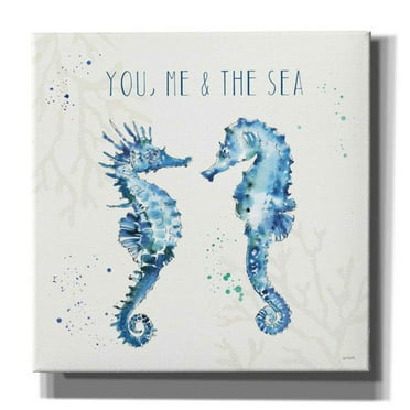 Epic Graffiti 'Deep Sea III' by Anne Tavoletti, Canvas Wall Art, 18"x18"