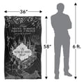 thumbnail image 5 of Harry Potter Black And White Map Officially Licensed Silky Touch Super Soft Throw Blanket 36" x 58", 5 of 6