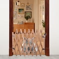 thumbnail image 2 of Valla plegable, puerta de aislamiento para mascotas, valla extensible para interiores y exteriores, puerta retráctil alta para perros para la entrada de la casa, 2 of 5
