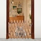 thumbnail image 2 of Valla plegable, puerta de aislamiento para mascotas, valla extensible para interiores y exteriores, puerta retráctil alta para perros para la entrada de la casa, 2 of 5