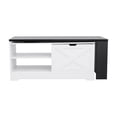 thumbnail image 5 of Leumius Lift Top Coffee Table with Storage,Rectangle Wood Center Table With Barn Doors and Open Cabinet, For Living Room, Bedroom, Home Office,White+Black, 5 of 11