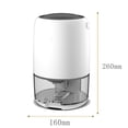 thumbnail image 4 of Deshumidificador de aire de 220 V y 40 W, secador de humedad portátil para el hogar (EU blanco) Likrtyny Libre de BPA, 4 of 7