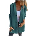 thumbnail image 1 of Trench-Coat pour Femmes Élégant Chaud Transition Manches Longues Col à Revers pour Automne Hiver Saison, 1 of 8