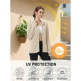 thumbnail image 6 of TRYSIL Women's UPF 50+ Sun Protection Hoodie Jackets Athletic Lightweight Full-Zip Long Sleeve Outdoor, 6 of 8