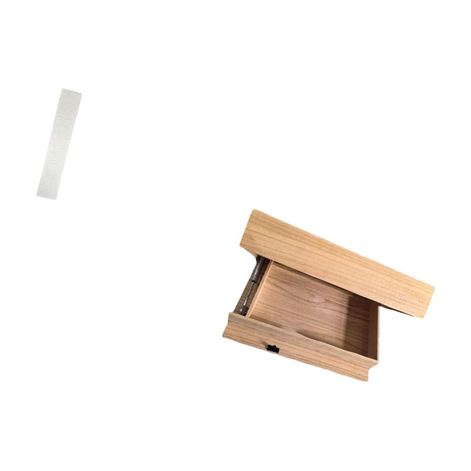 Floor Lamp Shade Floating Shelf Drawer Compartment Wood Paper Minimalist Design for Living Room Study Bedroom