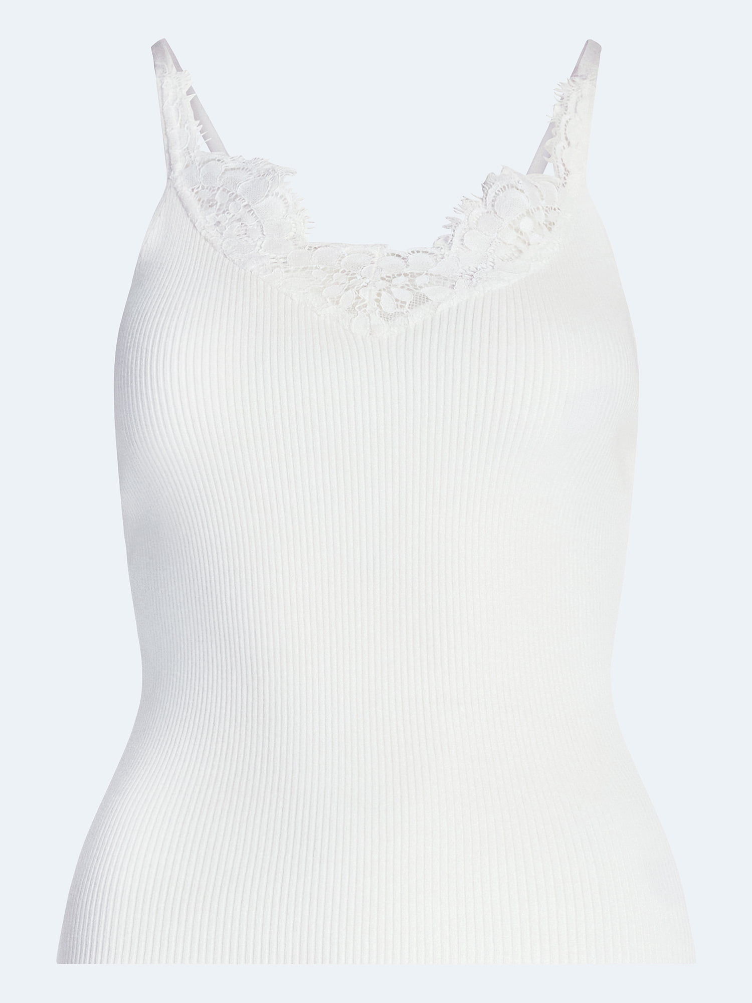 Scoop Women’s Sweater Lace Cami, Sizes XS-XXL