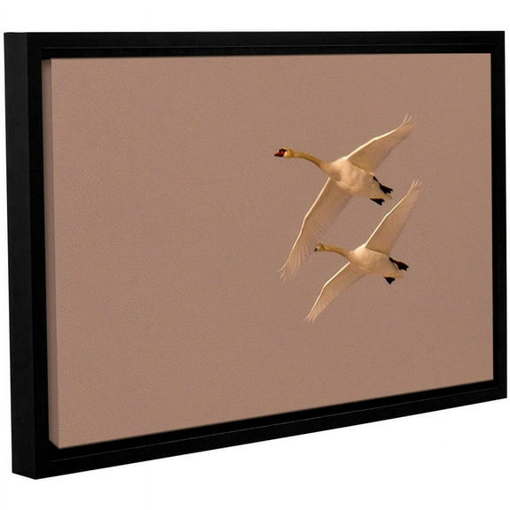 ArtWall Lindsey Janich "Brushes 009" Gallery-Wrapped Floater-Framed Canvas